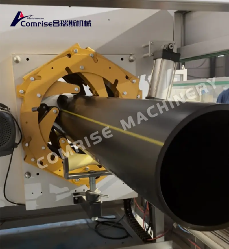 200-500 mm HDPE тръба машинно изпитание завършено за удовлетворение на клиента